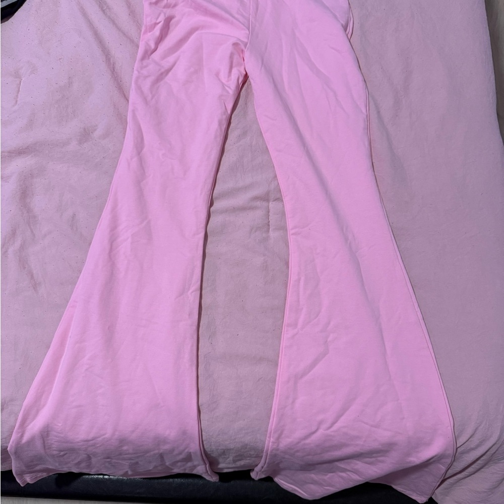 Pink Flared Pants
